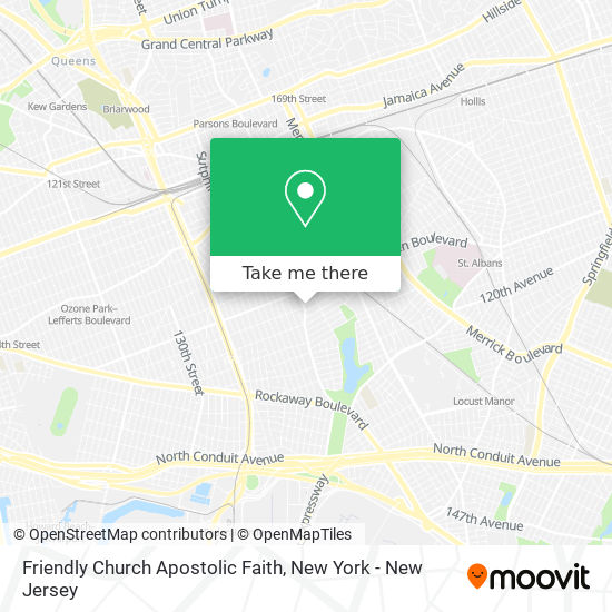 Friendly Church Apostolic Faith map