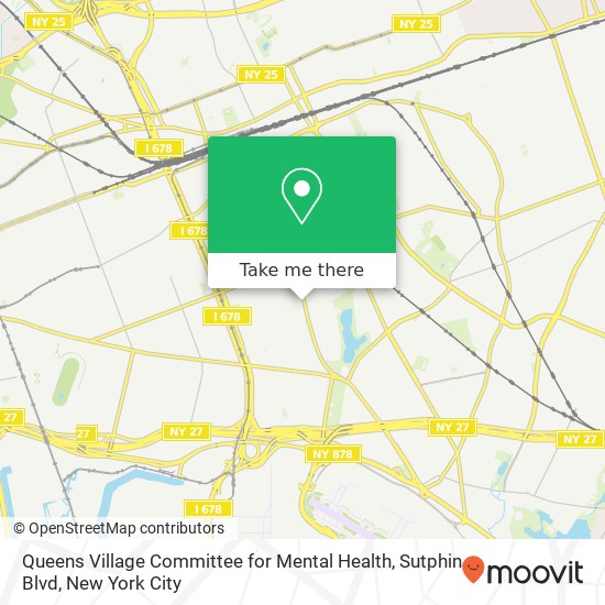Queens Village Committee for Mental Health, Sutphin Blvd map