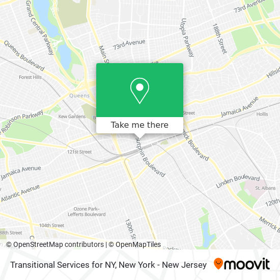 Mapa de Transitional Services for NY