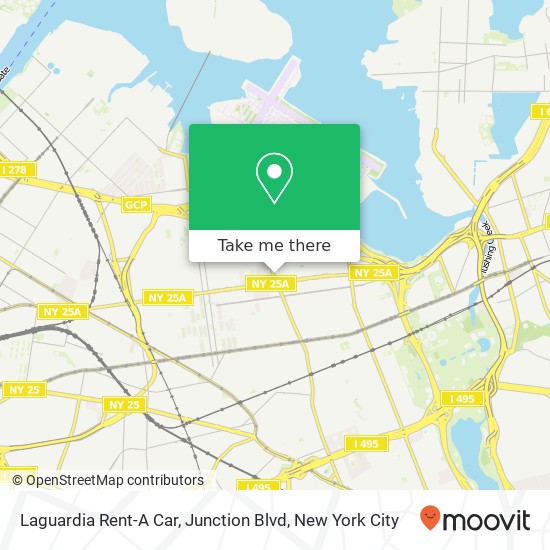 Mapa de Laguardia Rent-A Car, Junction Blvd