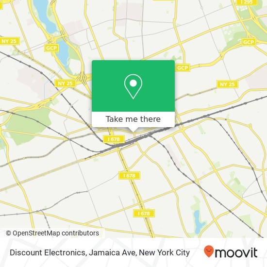 Mapa de Discount Electronics, Jamaica Ave