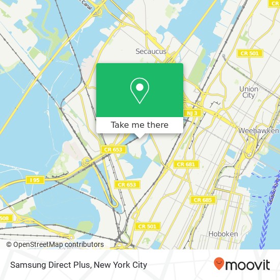 Samsung Direct Plus map