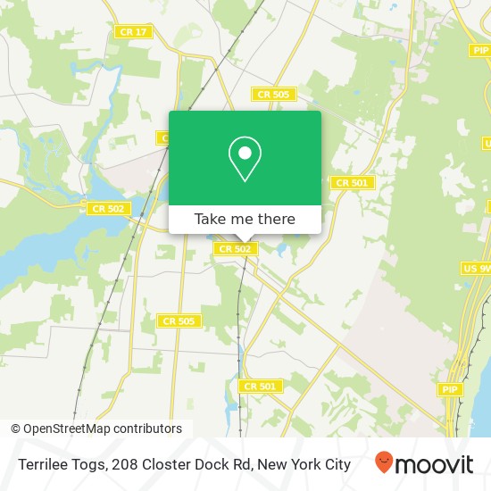 Mapa de Terrilee Togs, 208 Closter Dock Rd