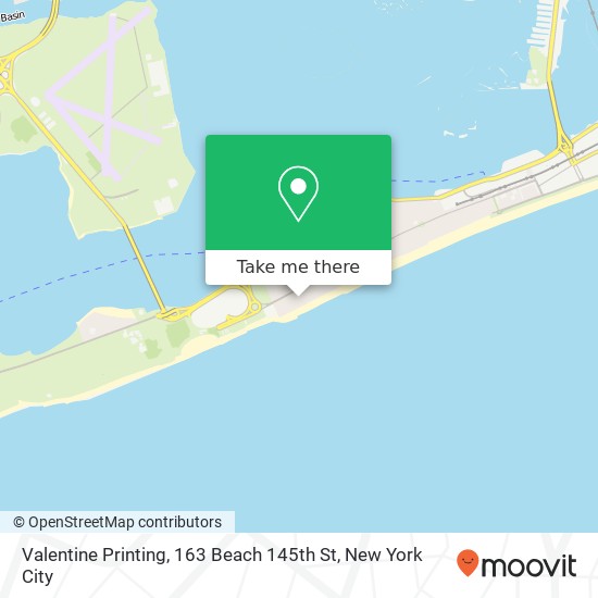 Mapa de Valentine Printing, 163 Beach 145th St