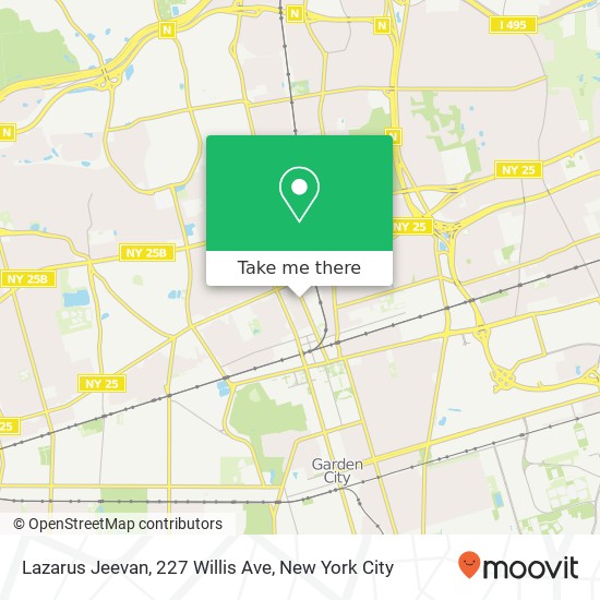 Lazarus Jeevan, 227 Willis Ave map