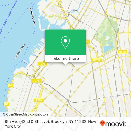 8th Ave (42nd & 8th ave), Brooklyn, NY 11232 map