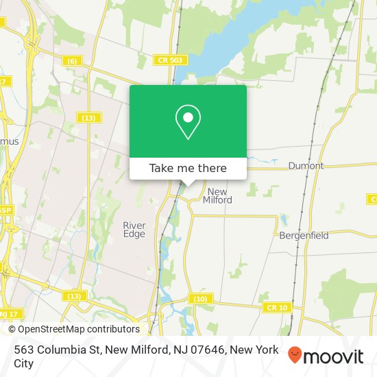 563 Columbia St, New Milford, NJ 07646 map