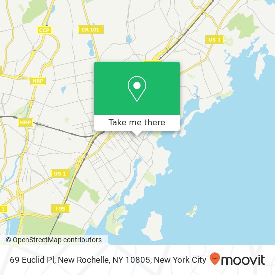 69 Euclid Pl, New Rochelle, NY 10805 map