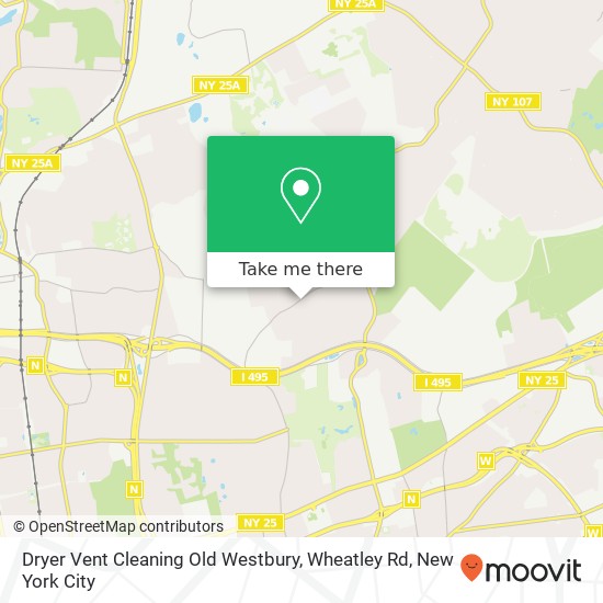 Dryer Vent Cleaning Old Westbury, Wheatley Rd map