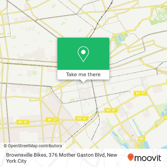 Mapa de Brownsville Bikes, 376 Mother Gaston Blvd