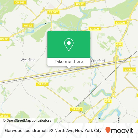 Mapa de Garwood Laundromat, 92 North Ave