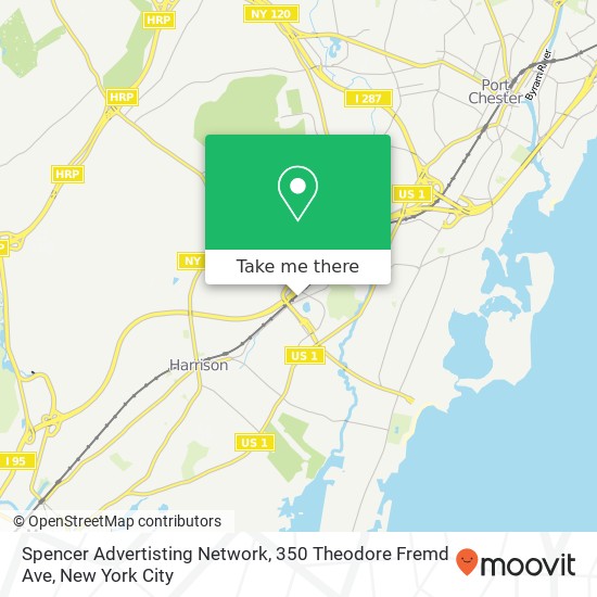 Mapa de Spencer Advertisting Network, 350 Theodore Fremd Ave