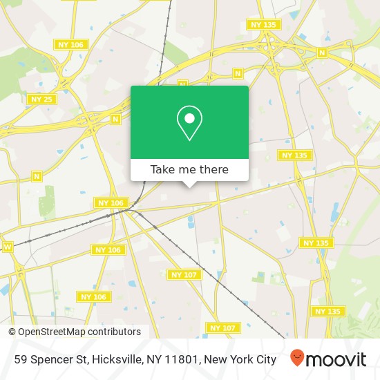 59 Spencer St, Hicksville, NY 11801 map