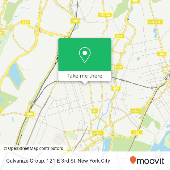Mapa de Galvanize Group, 121 E 3rd St