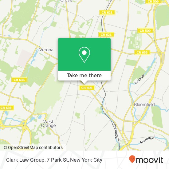 Mapa de Clark Law Group, 7 Park St