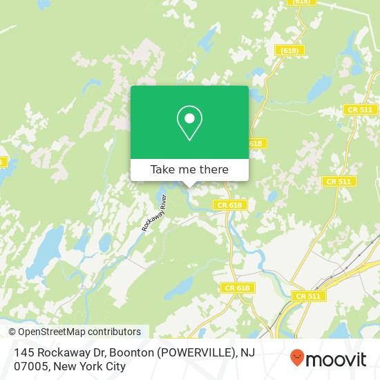 145 Rockaway Dr, Boonton (POWERVILLE), NJ 07005 map