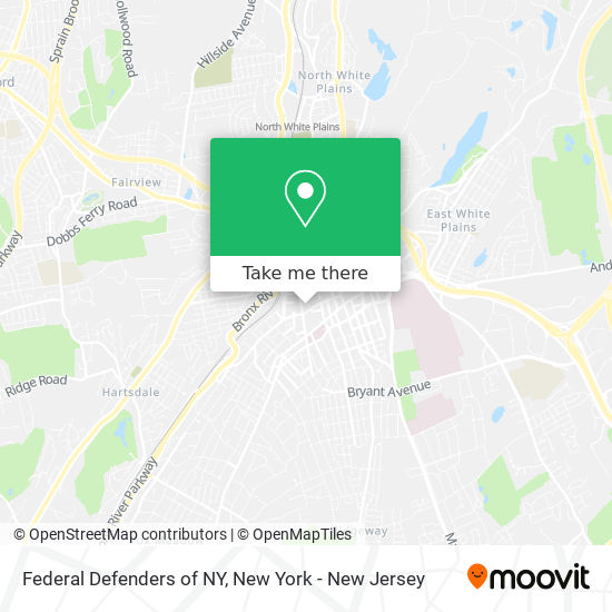 Federal Defenders of NY map
