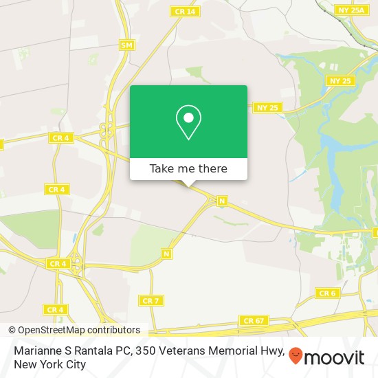 Marianne S Rantala PC, 350 Veterans Memorial Hwy map