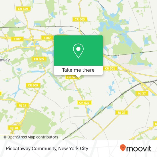 Mapa de Piscataway Community