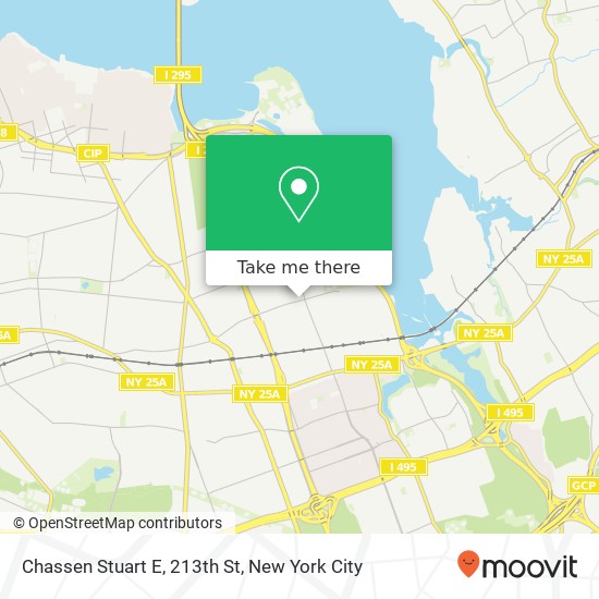 Chassen Stuart E, 213th St map