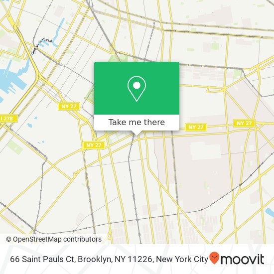 Mapa de 66 Saint Pauls Ct, Brooklyn, NY 11226