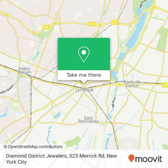 Diamond District Jewelers, 323 Merrick Rd map