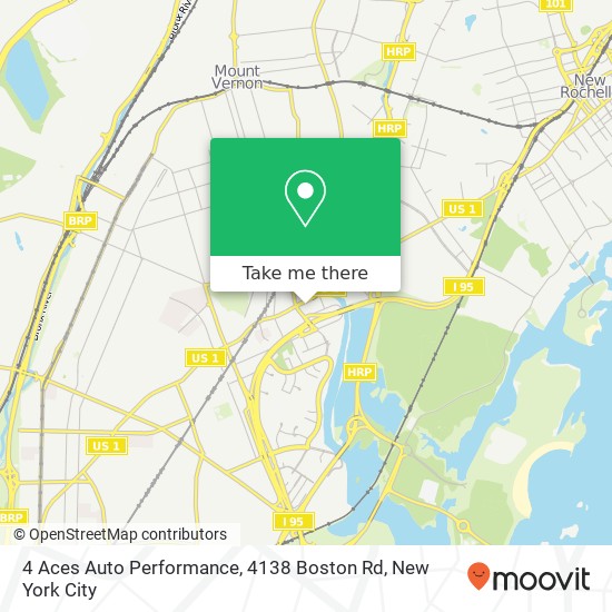 Mapa de 4 Aces Auto Performance, 4138 Boston Rd