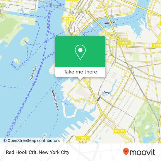 Mapa de Red Hook Crit, 209 Van Brunt St