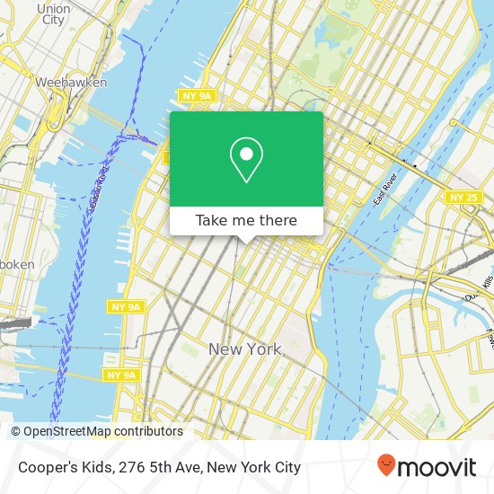 Mapa de Cooper's Kids, 276 5th Ave