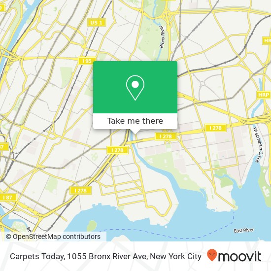 Carpets Today, 1055 Bronx River Ave map
