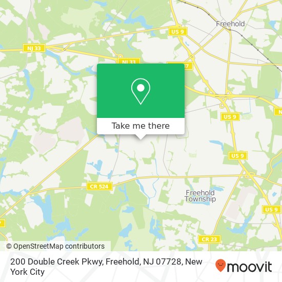 200 Double Creek Pkwy, Freehold, NJ 07728 map