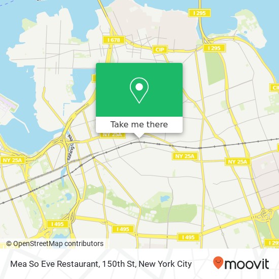 Mea So Eve Restaurant, 150th St map