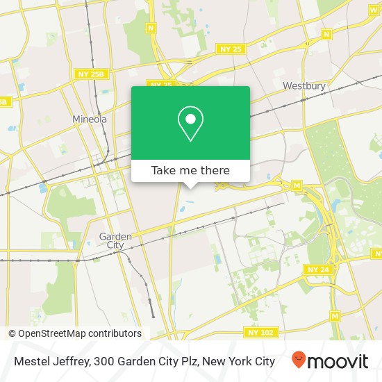 Mapa de Mestel Jeffrey, 300 Garden City Plz