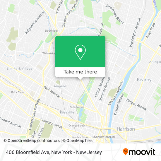 406 Bloomfield Ave map