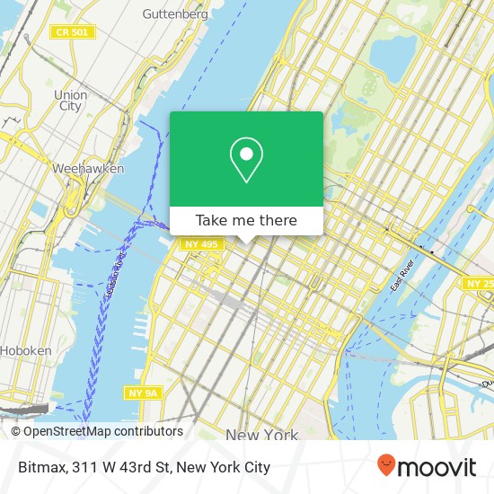 Mapa de Bitmax, 311 W 43rd St