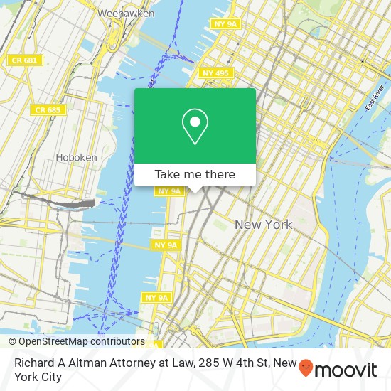 Richard A Altman Attorney at Law, 285 W 4th St map