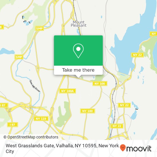 Mapa de West Grasslands Gate, Valhalla, NY 10595