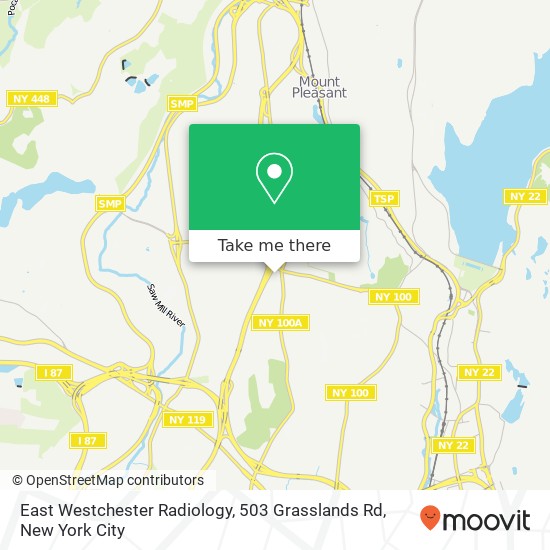 Mapa de East Westchester Radiology, 503 Grasslands Rd