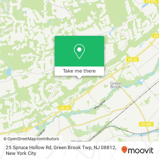 25 Spruce Hollow Rd, Green Brook Twp, NJ 08812 map
