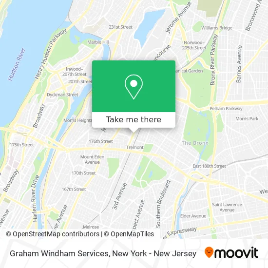 Graham Windham Services map