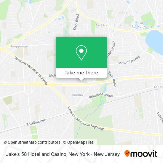 Jake's 58 Hotel and Casino map