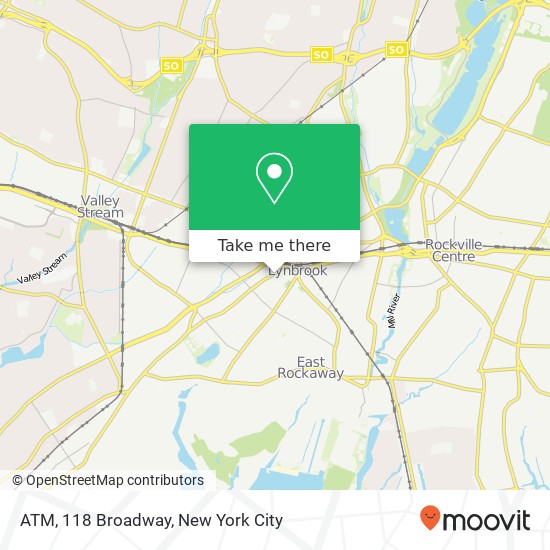 ATM, 118 Broadway map