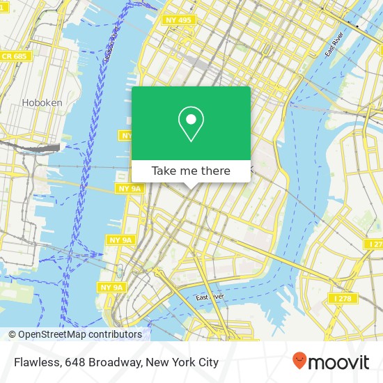 Mapa de Flawless, 648 Broadway