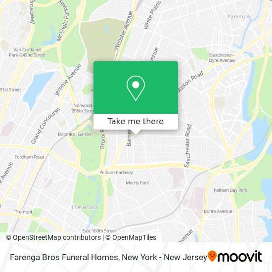 Farenga Bros Funeral Homes map