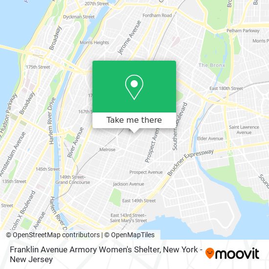Mapa de Franklin Avenue Armory Women's Shelter