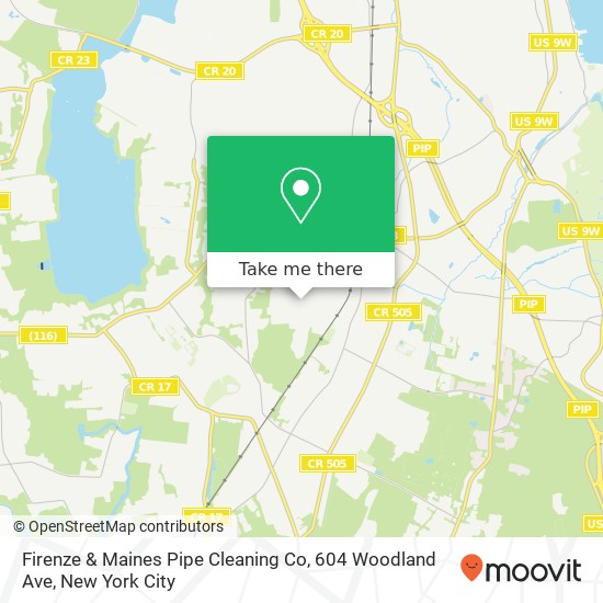 Firenze & Maines Pipe Cleaning Co, 604 Woodland Ave map