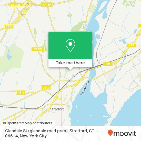 Glendale St (glendale road prim), Stratford, CT 06614 map