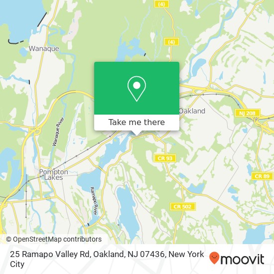 25 Ramapo Valley Rd, Oakland, NJ 07436 map