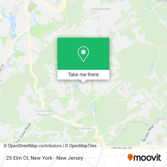 Mapa de 25 Elm Ct, Long Valley (LONG VALLEY), NJ 07853