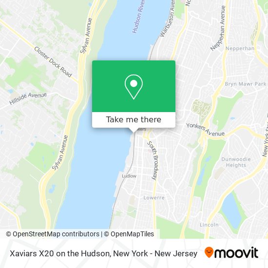 Xaviars X20 on the Hudson map